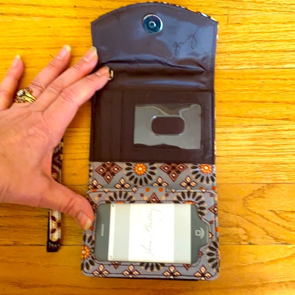 Vera Bradley Wallet color Brown Rust Blue - Picture 6 of 6